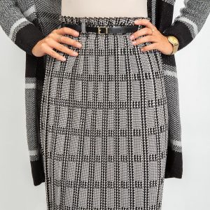 RUE PARIS Black and white skirt Diaz