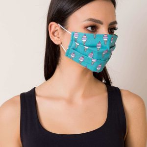 Marine reusable mask with patterns