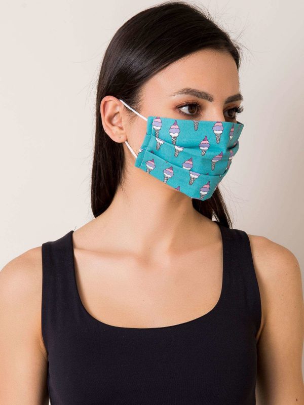 Marine reusable mask with patterns