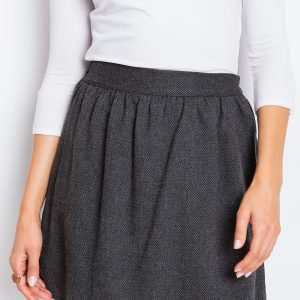 RUE PARIS Dark gray skirt Michigan