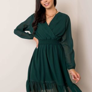 Dark green dress Giovana RUE PARIS