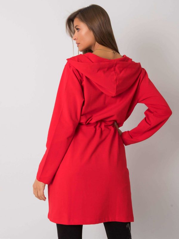 Red Chandana Binding Sweatshirt