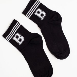 Black and white sports socks