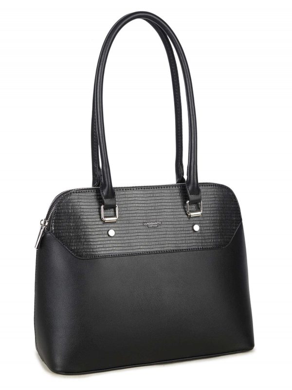 LUIGISANTO Women's Black Shoulder Bag