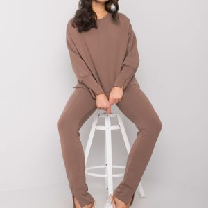 Brown two-piece women's set Shanisse RUE PARIS