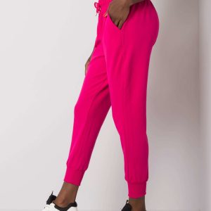 Cailie Fuchsia Cotton Sweatpants