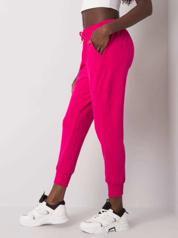 Cailie Fuchsia Cotton Sweatpants