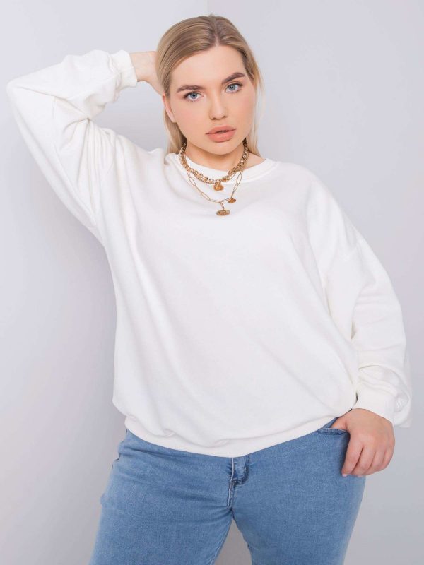 Ecru plus size sweatshirt Mischa