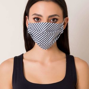 White Printed Face Mask