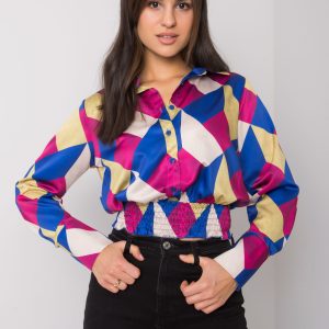 Blue/Yellow Grizella Shirt Blouse