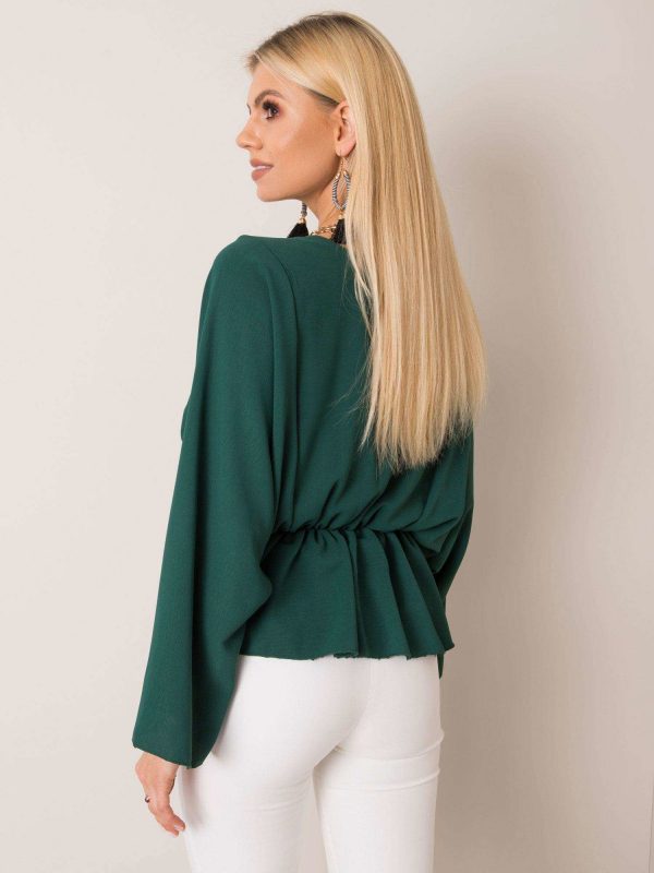 Raquela dark green blouse