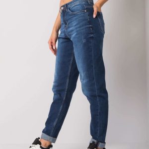 Dark blue straight cut jeans Fiora SUBLEVEL