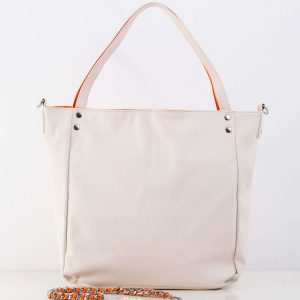 White Large Shoulder Bag