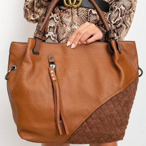 Brown quilting bag