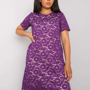 Purple Plus Size Lace Ginny Dress