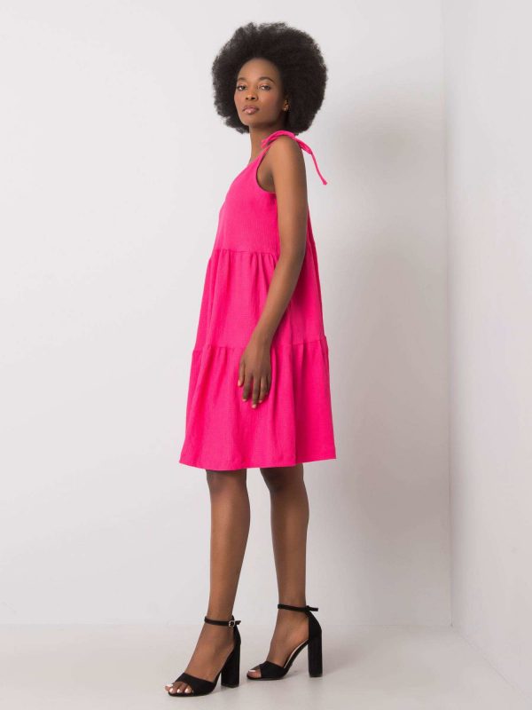 Pink Ruffle Dress Manon RUE PARIS