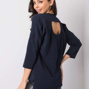 Navy blue blouse Salome