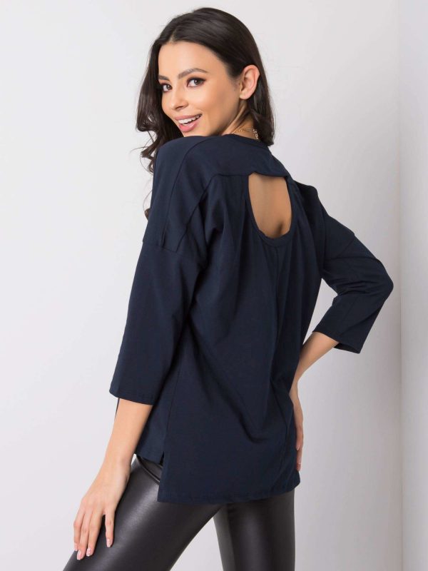 Navy blue blouse Salome