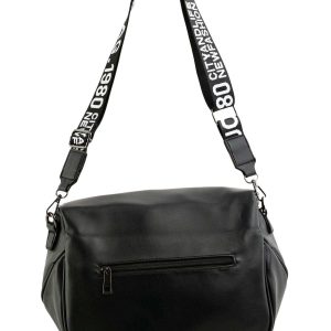 Black Eco Leather Ladies Handbag