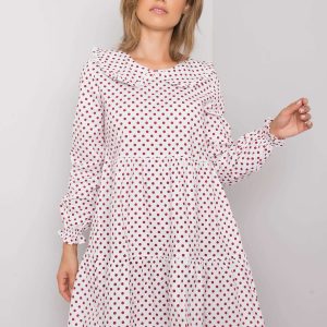 White and red polka dot dress Rori RUE PARIS