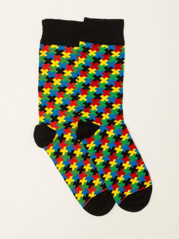 Men's socks in colorful patterns