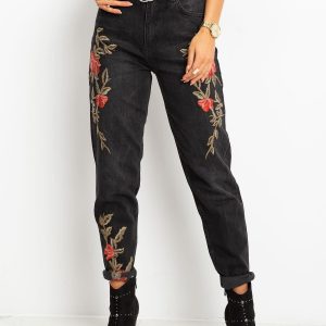 RUE PARIS Black Mallory jeans