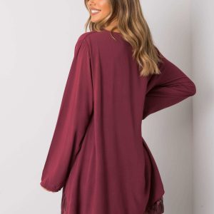 Burgundy loose dress Gracilyn