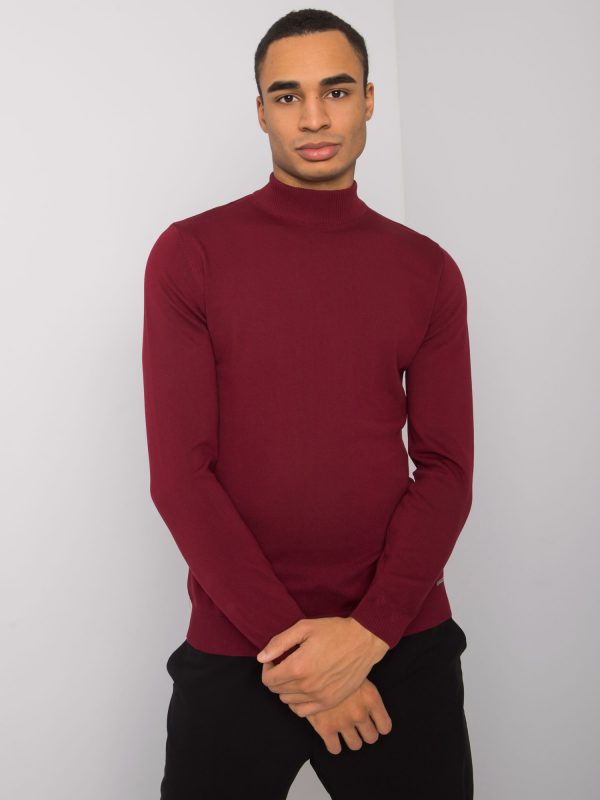 Burgundy sweater for men Daxton LIWALI