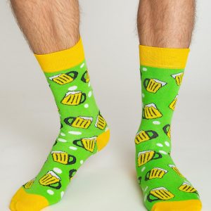 Green Pattern Men's Socks