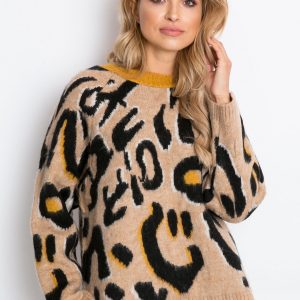 RUE PARIS Beige and black sweater Madrid