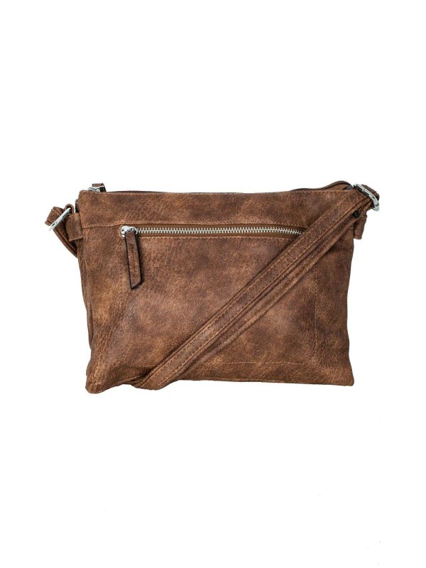 Brown Eco Leather Messenger