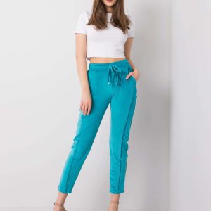 Marine velour pants Juanita RUE PARIS