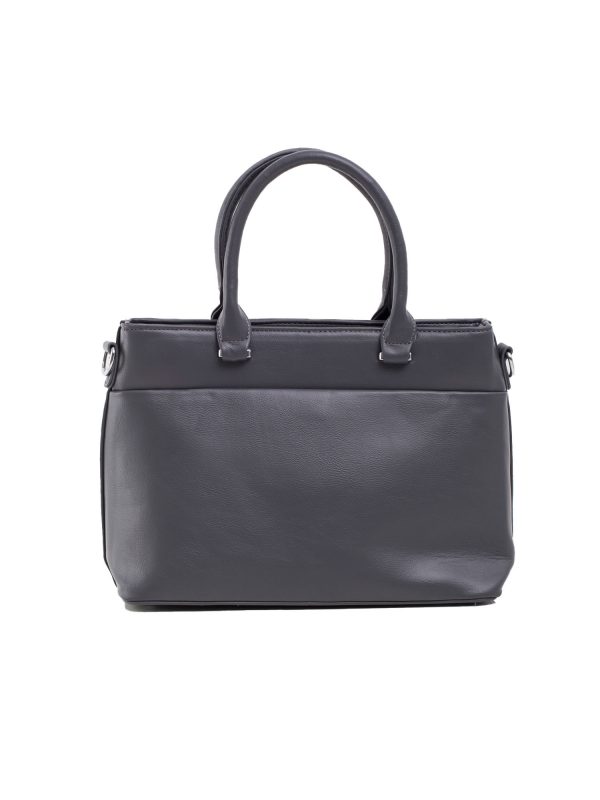 Dark Grey City Bag with Detachable Strap