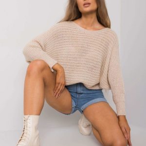 Beige knitted sweater Carina OCH BELLA