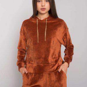 Copper velour set with Chanya pants