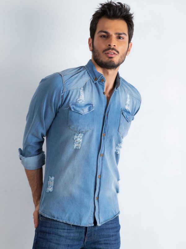 Men's Blue Shirt Jeanswear