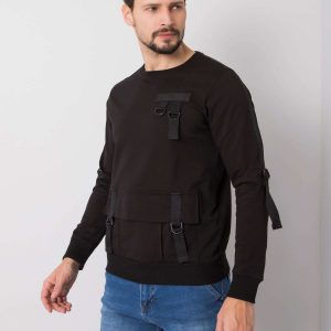 Black sweatshirt for men Colin