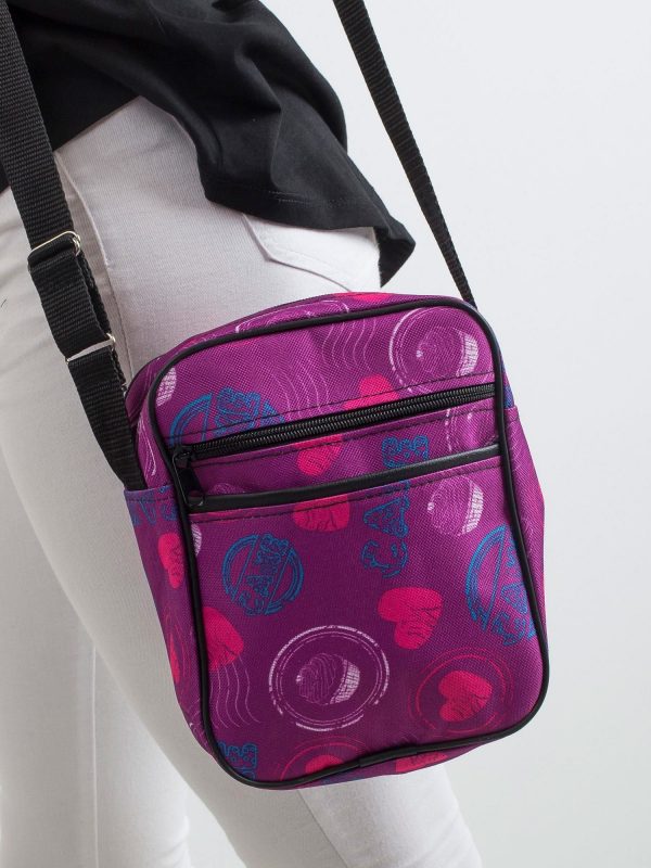 Purple Patterned Purse