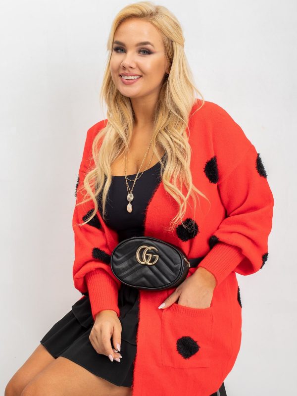 Nicki's red plus size sweater