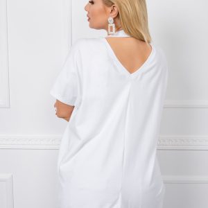 White plus size blouse Jelissa