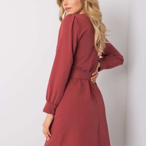 Pink and brown Kelly dress