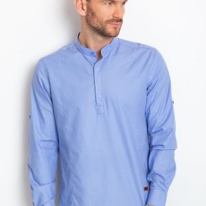 Men's Blue Shirt Lifestyle