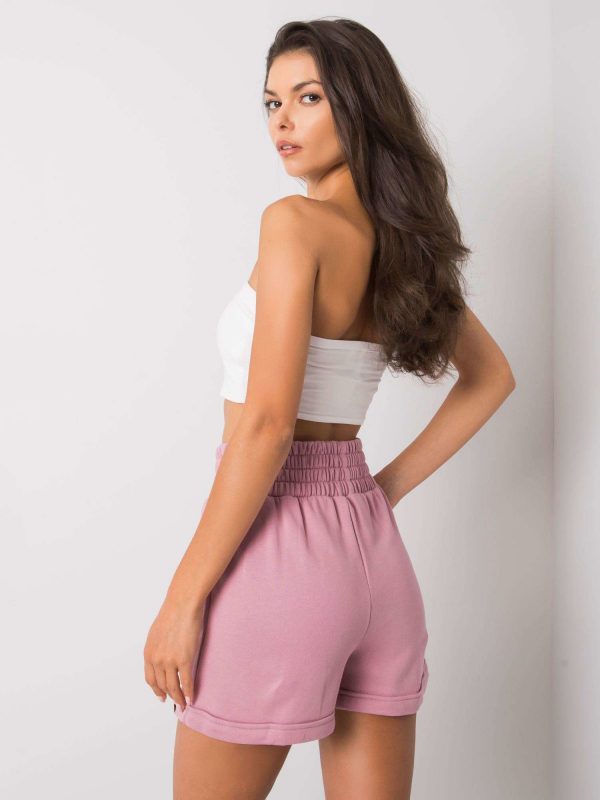 Dirty Pink Tandi Cotton Shorts