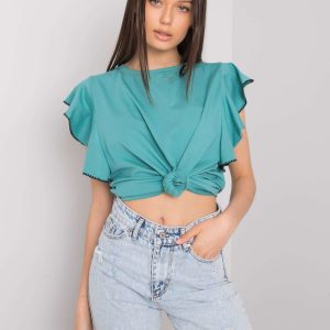 Turquoise blouse Vanesia