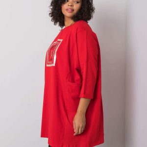 Red Gillian Cotton Tunic