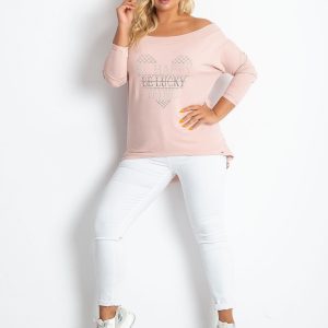 Pale Pink Plus Size Hoodie Association