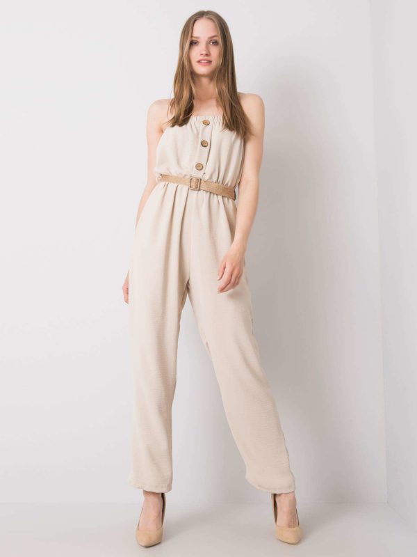 Light beige jumpsuit Felippa RUE PARIS