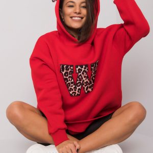 Red Bari Hooded Sweatshirt