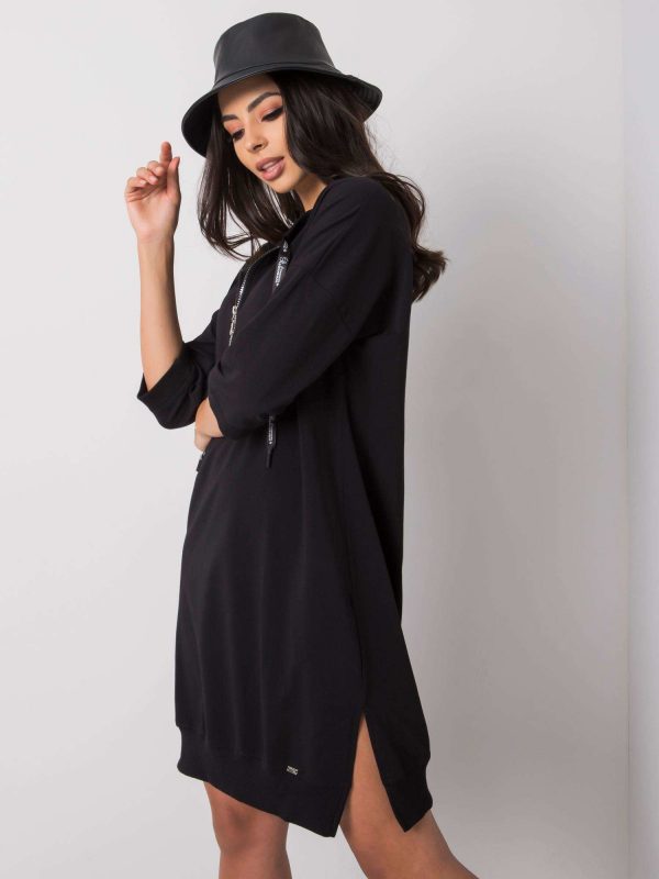 Earnestine Black Casual Dress