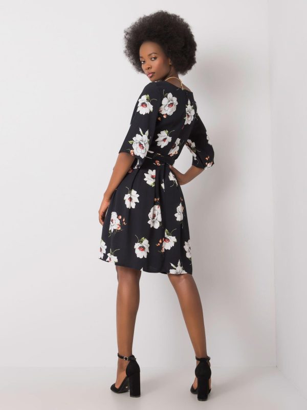 Azariah Black Floral Dress